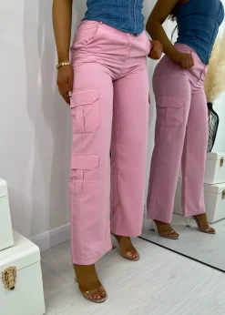 Cargo Queen Trousers - Pink|DressMeZee Sale