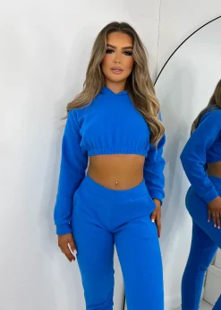 Fleece Tracksuit Two Piece - Blue|DressMeZee Sale