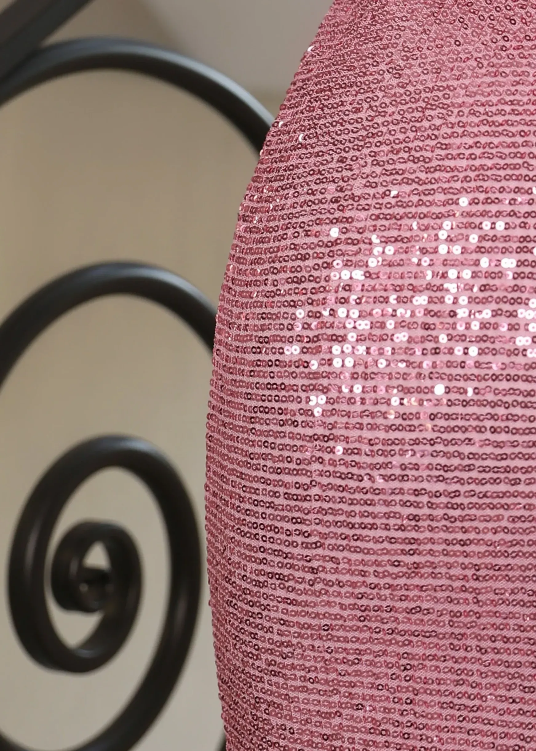 Frozen Heart Sequin Gown - Pink|DressMeZee Discount