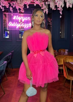 Here For The Frill Dress - Pink|DressMeZee Fashion