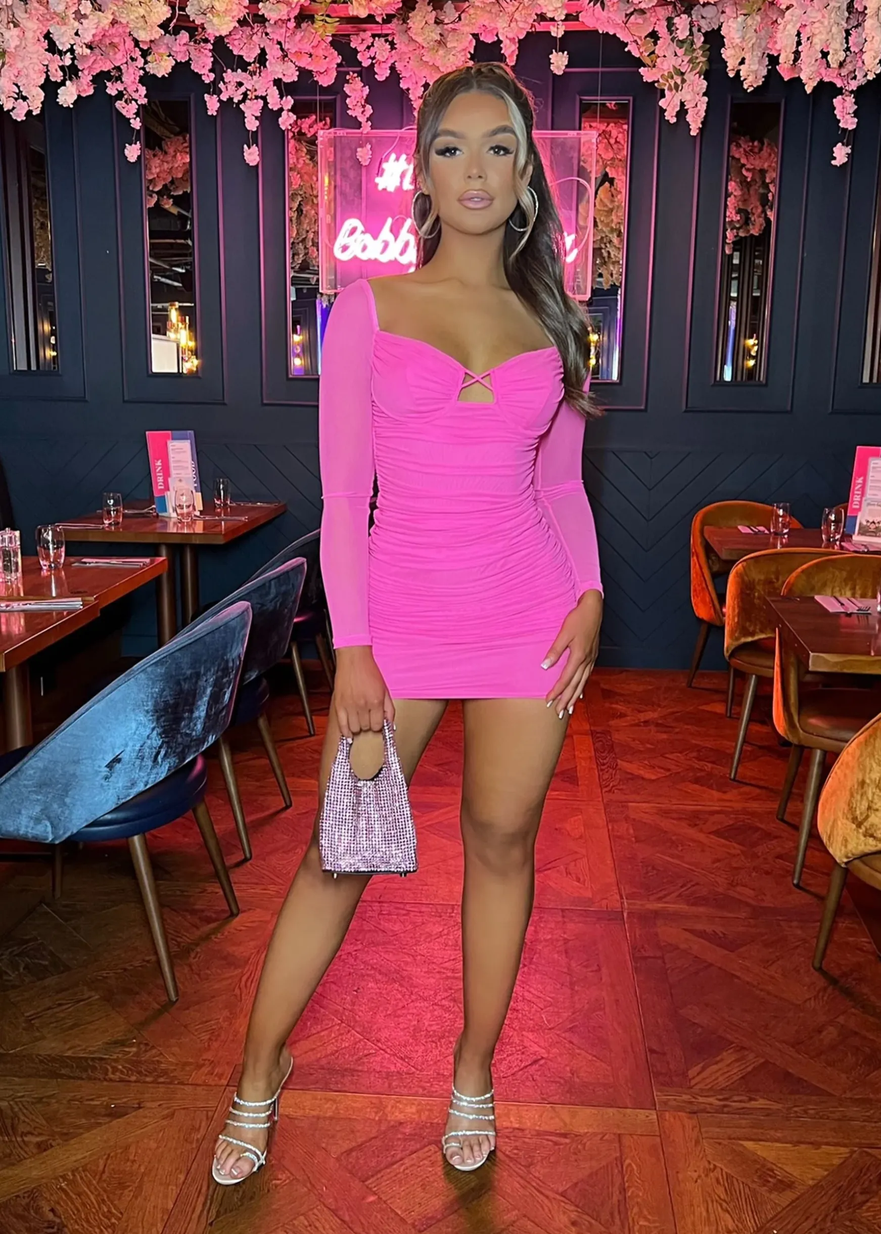 Lets Go Party Mini Dress - Pink|DressMeZee Best