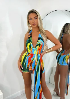 New Vibe Mini Dress - Multi|DressMeZee Best