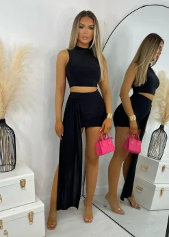 Queen Behaviour Two Piece Set - Black|DressMeZee Discount