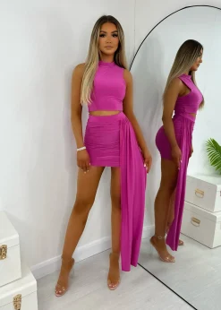 Queen Behaviour Two Piece Set - Pink|DressMeZee Clearance