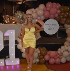 Steal The Show Diamante Ruched Mini Dress - Yellow|DressMeZee Hot