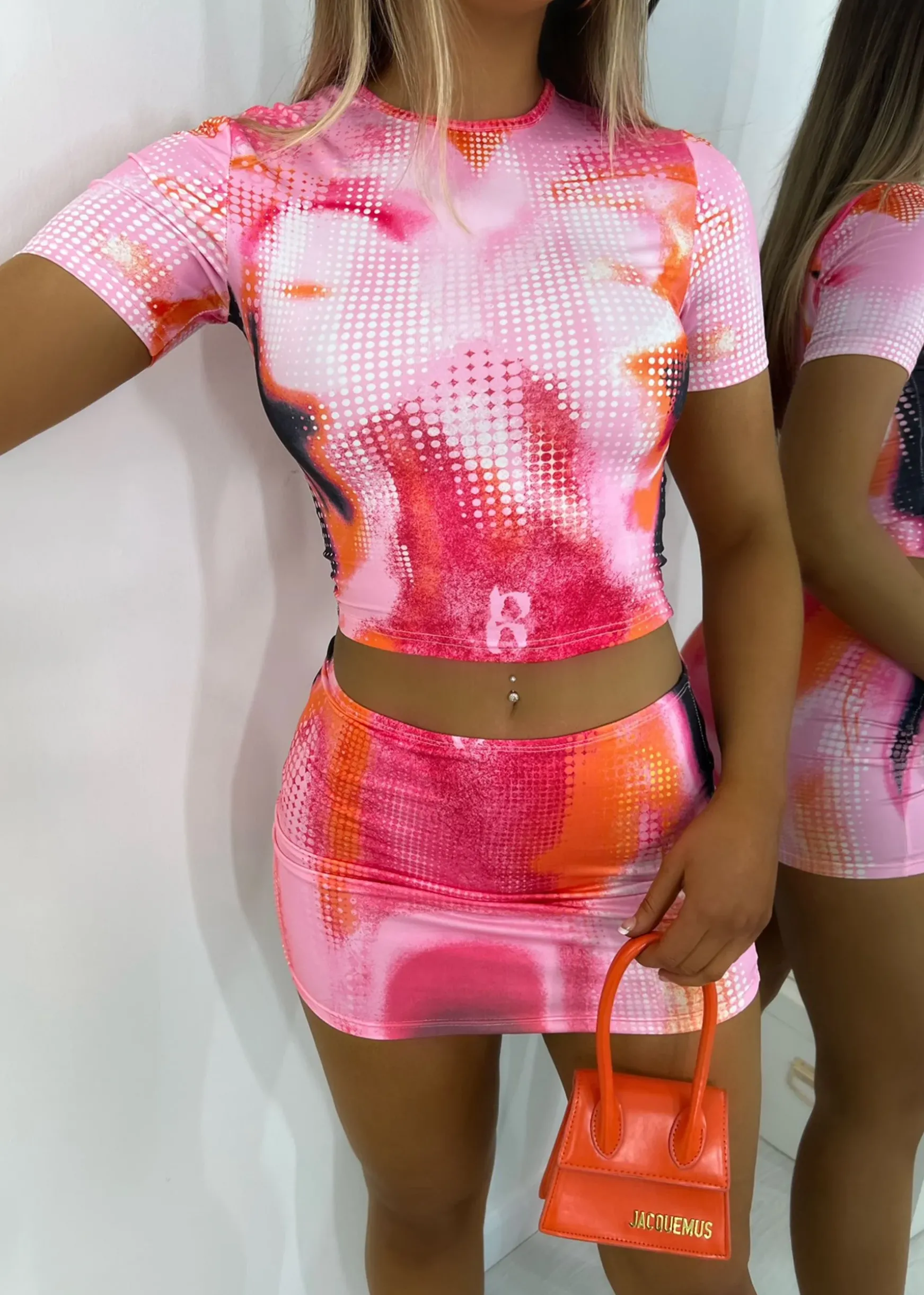The Night Is Young Two Piece - Pink Multi|DressMeZee Clearance